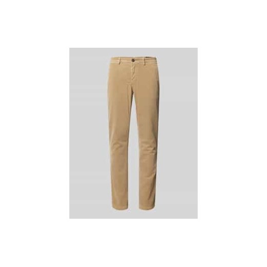 Spodnie sztruksowe o kroju slim fit model ‘Subway’ ze sklepu Peek&Cloppenburg  w kategorii Spodnie męskie - zdjęcie 177809584