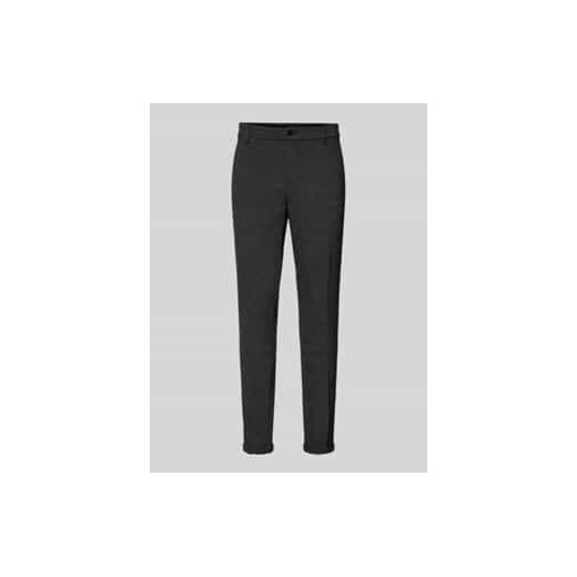 Chinosy o kroju slim fit z dżerseju z przeszytym,podwiniętym zakończeniem nogawki ze sklepu Peek&Cloppenburg  w kategorii Spodnie męskie - zdjęcie 177809833