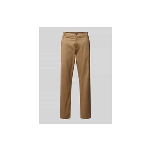 Chinosy o kroju tapered fit ze szlufkami na pasek model ‘Morry’ ze sklepu Peek&Cloppenburg  w kategorii Spodnie męskie - zdjęcie 177809931