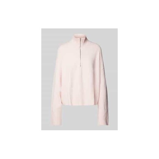 Sweter z dzianiny o kroju oversized z prążkowanymi wykończeniami ze sklepu Peek&Cloppenburg  w kategorii Swetry damskie - zdjęcie 177810010