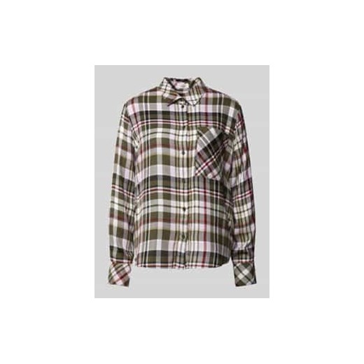 Bluzka koszulowa o kroju relaxed fit z mieszanki wiskozy ze sklepu Peek&Cloppenburg  w kategorii Koszule damskie - zdjęcie 177810183