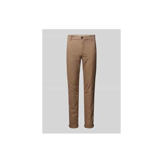 Chinosy o kroju slim fit w kant model ‘MARCO’ ze sklepu Peek&Cloppenburg  w kategorii Spodnie męskie - zdjęcie 177810253