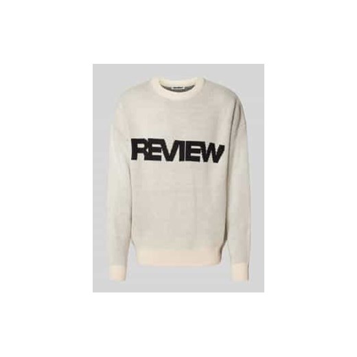 Sweter z dzianiny z wyhaftowanym logo ze sklepu Peek&Cloppenburg  w kategorii Swetry męskie - zdjęcie 177810281