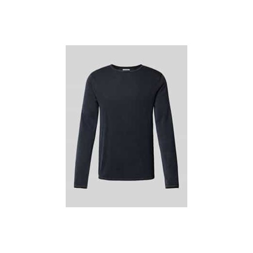 Sweter z dzianiny z okrągłym dekoltem model ‘ELEO’ ze sklepu Peek&Cloppenburg  w kategorii Swetry męskie - zdjęcie 177810384