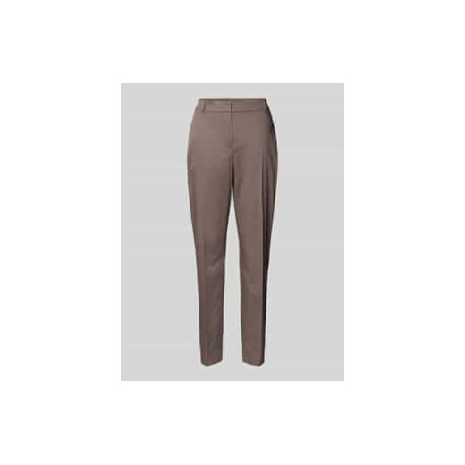 Spodnie materiałowe o kroju slim fit w kant ze sklepu Peek&Cloppenburg  w kategorii Spodnie damskie - zdjęcie 177810583