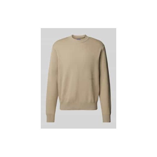 Sweter z dzianiny z nadrukiem z logo model ‘VESTERBRO’ ze sklepu Peek&Cloppenburg  w kategorii Swetry męskie - zdjęcie 177810752