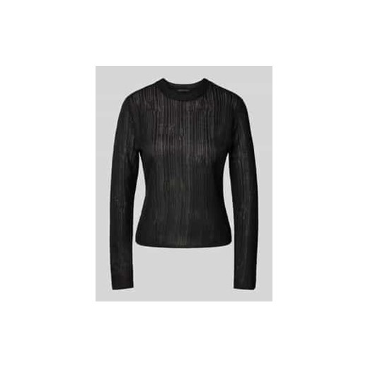 Sweter z dzianiny z okrągłym dekoltem ze sklepu Peek&Cloppenburg  w kategorii Swetry damskie - zdjęcie 177810822