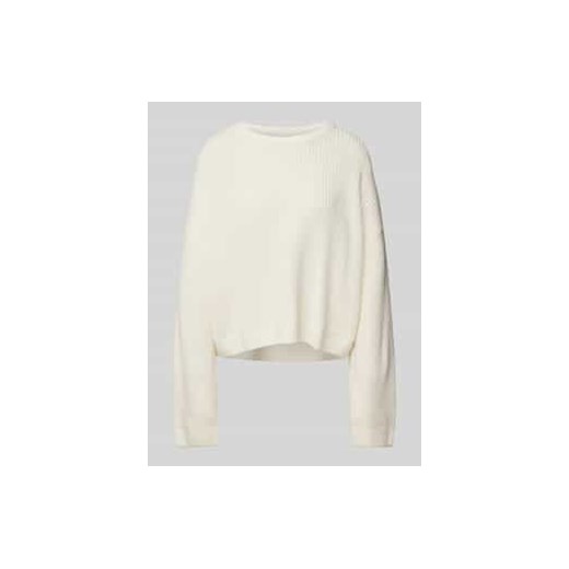 Sweter z dzianiny o kroju oversized z prążkowanymi wykończeniami ze sklepu Peek&Cloppenburg  w kategorii Swetry damskie - zdjęcie 177810882