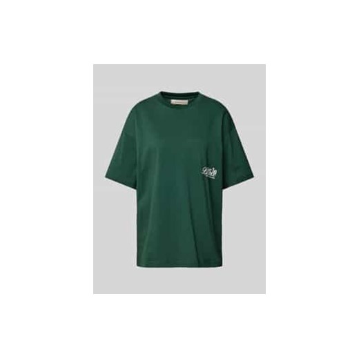 T-shirt o kroju oversized z nadrukiem z logo ze sklepu Peek&Cloppenburg  w kategorii Bluzki damskie - zdjęcie 177811240