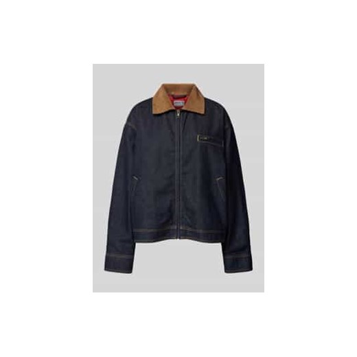 Kurtka jeansowa o kroju oversized z czystej bawełny ze sklepu Peek&Cloppenburg  w kategorii Kurtki damskie - zdjęcie 177811550