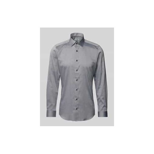 Koszula biznesowa o kroju slim fit z kołnierzykiem typu kent ze sklepu Peek&Cloppenburg  w kategorii Koszule męskie - zdjęcie 177811753