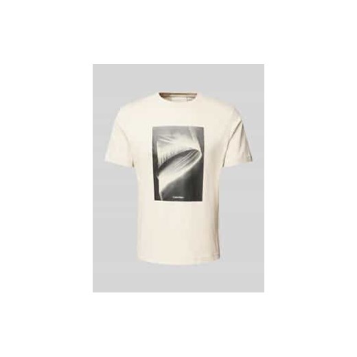T-shirt z nadrukiem z logo ze sklepu Peek&Cloppenburg  w kategorii T-shirty męskie - zdjęcie 177811790