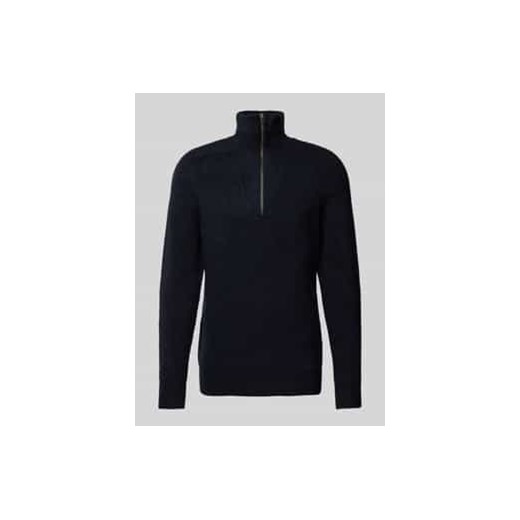 Sweter z dzianiny z kołnierzem model ‘Kristian’ ze sklepu Peek&Cloppenburg  w kategorii Swetry męskie - zdjęcie 177812270