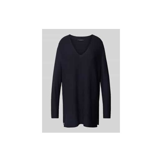 Sweter z dzianiny o kroju oversized z dekoltem w serek ze sklepu Peek&Cloppenburg  w kategorii Swetry damskie - zdjęcie 177812331