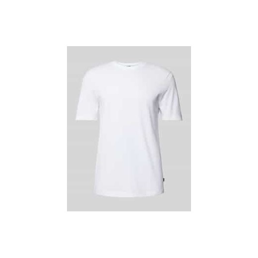 T-shirt z prążkowanym,okrągłym dekoltem model ‘TIBURT’ ze sklepu Peek&Cloppenburg  w kategorii T-shirty męskie - zdjęcie 177812384