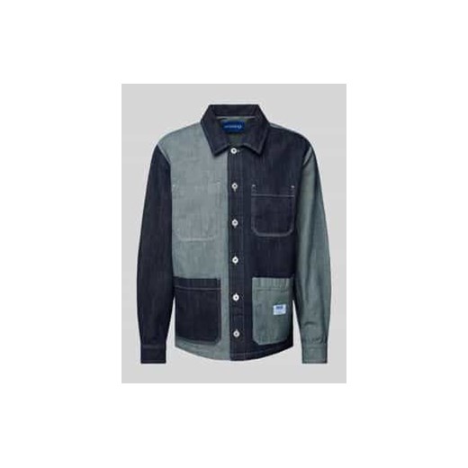 Koszula jeansowa o kroju regular fit z kołnierzykiem typu kent model ‘Eberse’ ze sklepu Peek&Cloppenburg  w kategorii Koszule męskie - zdjęcie 177812532