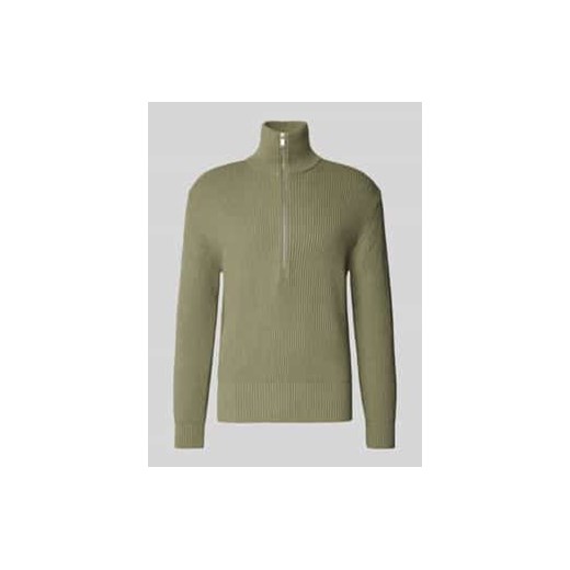 Sweter z dzianiny ze stójką model ‘MANUELO’ ze sklepu Peek&Cloppenburg  w kategorii Swetry męskie - zdjęcie 177812592