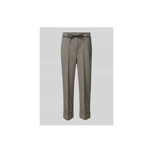 Spodnie o kroju tapered fit z wiązanym paskiem ze sklepu Peek&Cloppenburg  w kategorii Spodnie damskie - zdjęcie 177812810