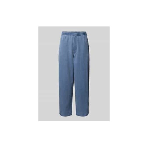 Spodnie z szeroką nogawką i efektem denimu ze sklepu Peek&Cloppenburg  w kategorii Spodnie męskie - zdjęcie 177812971