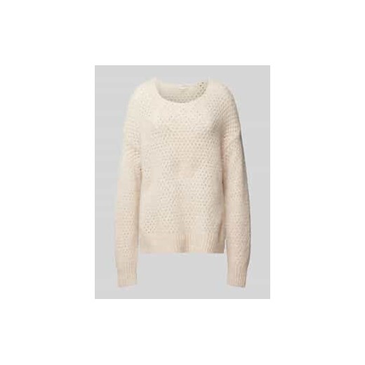 Sweter z dzianiny z fakturowanym wzorem ze sklepu Peek&Cloppenburg  w kategorii Swetry damskie - zdjęcie 177813244