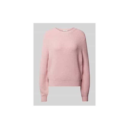 Sweter z dzianiny o kroju oversized z mieszanki wiskozy z okrągłym dekoltem ze sklepu Peek&Cloppenburg  w kategorii Swetry damskie - zdjęcie 177813261