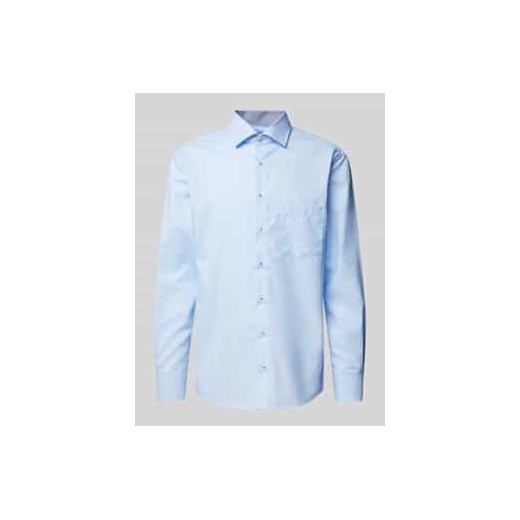 Koszula biznesowa o kroju modern fit z kieszenią na piersi ze sklepu Peek&Cloppenburg  w kategorii Koszule męskie - zdjęcie 177813712