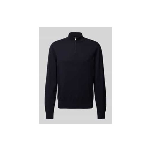 Sweter z dzianiny z krótkim zamkiem błyskawicznym model ‘Padro’ ze sklepu Peek&Cloppenburg  w kategorii Swetry męskie - zdjęcie 177813950
