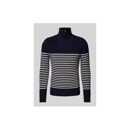 Sweter z dzianiny z wełny ze stójką ze sklepu Peek&Cloppenburg  w kategorii Swetry męskie - zdjęcie 177814083