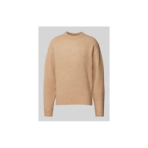 Sweter z dzianiny z okrągłym dekoltem model ‘OLLIE’ ze sklepu Peek&Cloppenburg  w kategorii Swetry męskie - zdjęcie 177814222