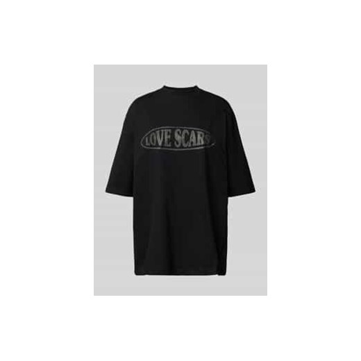 T-shirt o kroju oversized z nadrukiem z logo ze sklepu Peek&Cloppenburg  w kategorii Bluzki damskie - zdjęcie 177814240