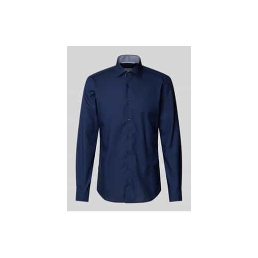 Koszula biznesowa o kroju slim fit z kołnierzykiem typu kent ze sklepu Peek&Cloppenburg  w kategorii Koszule męskie - zdjęcie 177814271