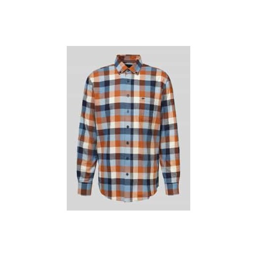 Koszula casualowa o kroju regular fit z wiskozy z kieszenią na piersi ze sklepu Peek&Cloppenburg  w kategorii Koszule męskie - zdjęcie 177814594