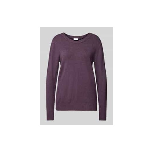 Sweter z dzianiny z prążkowanymi wykończeniami model ‘Viril’ ze sklepu Peek&Cloppenburg  w kategorii Swetry damskie - zdjęcie 177814651