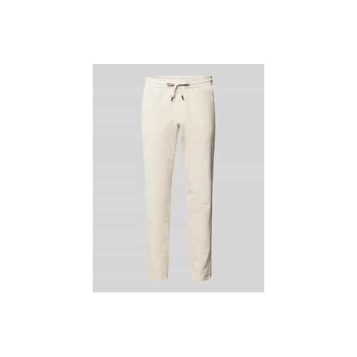 Spodnie sztruksowe o kroju tapered fit z elastycznym pasem model ‘LINUS’ ze sklepu Peek&Cloppenburg  w kategorii Spodnie męskie - zdjęcie 177814812