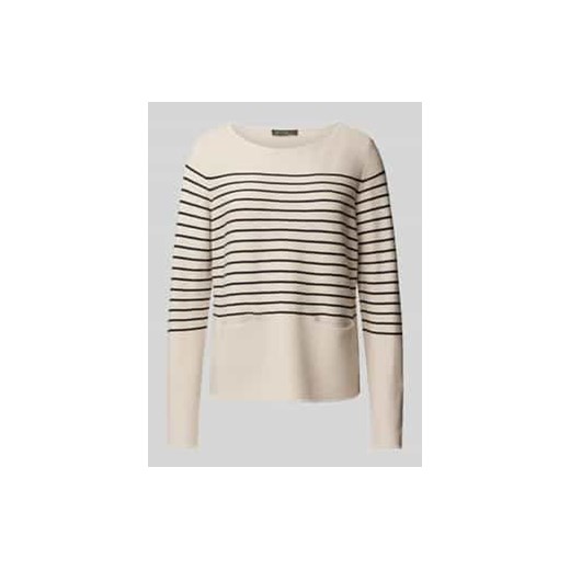 Sweter z dzianiny i bocznymi kieszeniami ze sklepu Peek&Cloppenburg  w kategorii Swetry damskie - zdjęcie 177814894