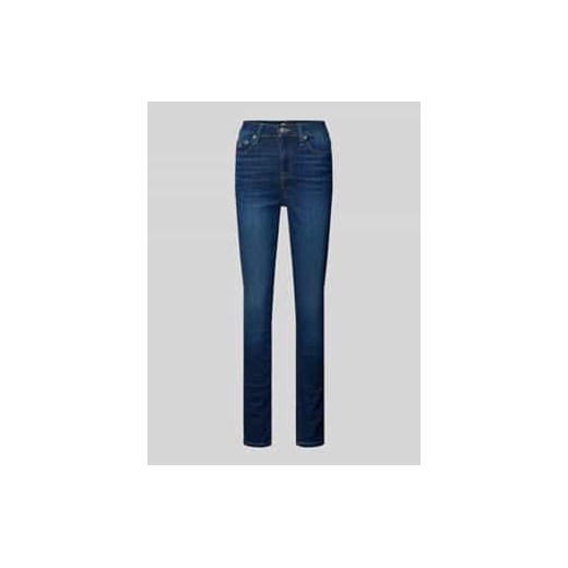 Jeansy o kroju skinny fit z wyhaftowanym logo model ‘NORA’ ze sklepu Peek&Cloppenburg  w kategorii Jeansy damskie - zdjęcie 177815050