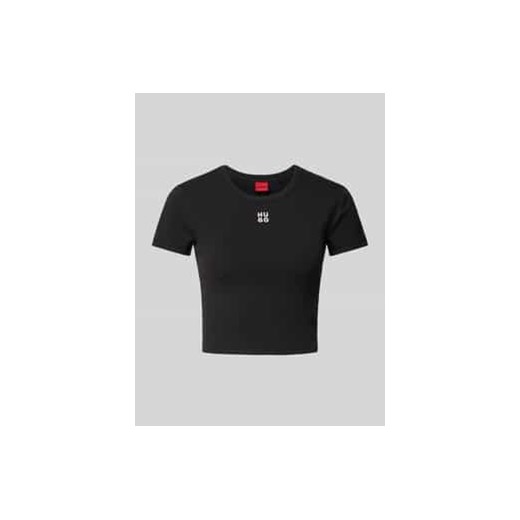 T-shirt krótki z wyhaftowanym logo model ‘Delanor’ ze sklepu Peek&Cloppenburg  w kategorii Bluzki damskie - zdjęcie 177815193