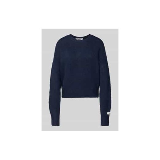 Sweter z dzianiny z naszywką z logo model ‘Olivia’ ze sklepu Peek&Cloppenburg  w kategorii Swetry damskie - zdjęcie 177815323