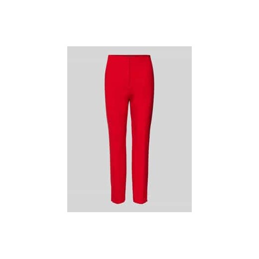 Spodnie materiałowe o kroju slim fit i zapięciem na guzik,haftkę i zamek błyskawiczny ze sklepu Peek&Cloppenburg  w kategorii Spodnie damskie - zdjęcie 177815390