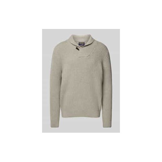 Sweter z dzianiny ze stójką ze sklepu Peek&Cloppenburg  w kategorii Swetry męskie - zdjęcie 177815560