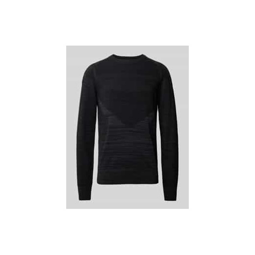 Sweter z dzianiny z fakturowanym wzorem ze sklepu Peek&Cloppenburg  w kategorii Swetry męskie - zdjęcie 177815971