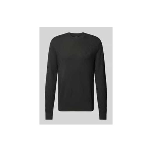 Sweter z dzianiny z okrągłym dekoltem ze sklepu Peek&Cloppenburg  w kategorii Swetry męskie - zdjęcie 177816024