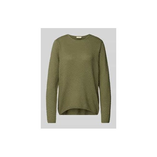 Sweter z dzianiny z prążkowanymi wykończeniami model ‘Dodo’ ze sklepu Peek&Cloppenburg  w kategorii Swetry damskie - zdjęcie 177816080