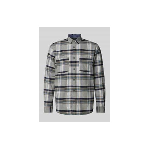 Koszula flanelowa o kroju comfort fit z czystej bawełny ze wzorem w kratkę ze sklepu Peek&Cloppenburg  w kategorii Koszule męskie - zdjęcie 177816102