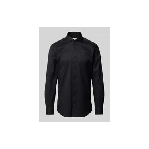 Koszula biznesowa o kroju slim fit z diagonalu ze sklepu Peek&Cloppenburg  w kategorii Koszule męskie - zdjęcie 177816242