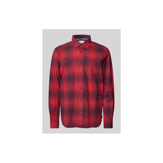 Koszula casualowa o kroju regular fit z mieszanki bawełny i streczu z kołnierzykiem typu button down ze sklepu Peek&Cloppenburg  w kategorii Koszule męskie - zdjęcie 177816292