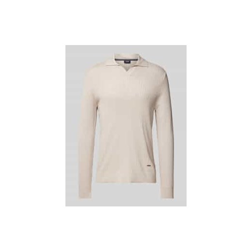Sweter z dzianiny z dekoltem w serek model ‘Sachar’ ze sklepu Peek&Cloppenburg  w kategorii Swetry męskie - zdjęcie 177816582