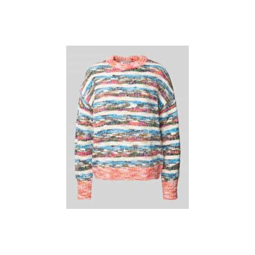 Sweter z dzianiny z prążkowanymi wykończeniami ze sklepu Peek&Cloppenburg  w kategorii Swetry damskie - zdjęcie 177816603