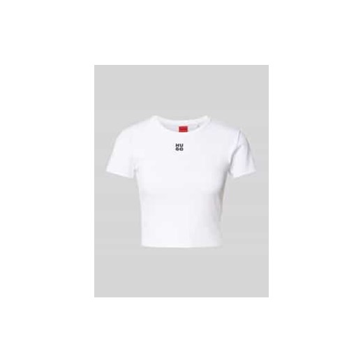 T-shirt krótki z wyhaftowanym logo model ‘Delanor’ ze sklepu Peek&Cloppenburg  w kategorii Bluzki damskie - zdjęcie 177816822
