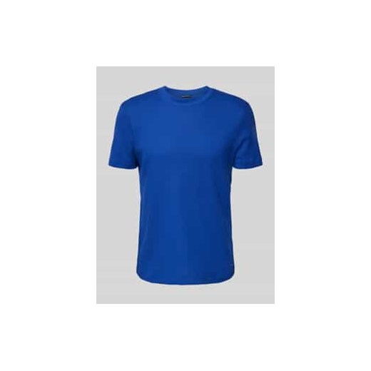 T-shirt z prążkowanym,okrągłym dekoltem model ‘Brandon’ ze sklepu Peek&Cloppenburg  w kategorii T-shirty męskie - zdjęcie 177817181